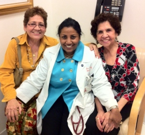 Sheila Kar with patients photo